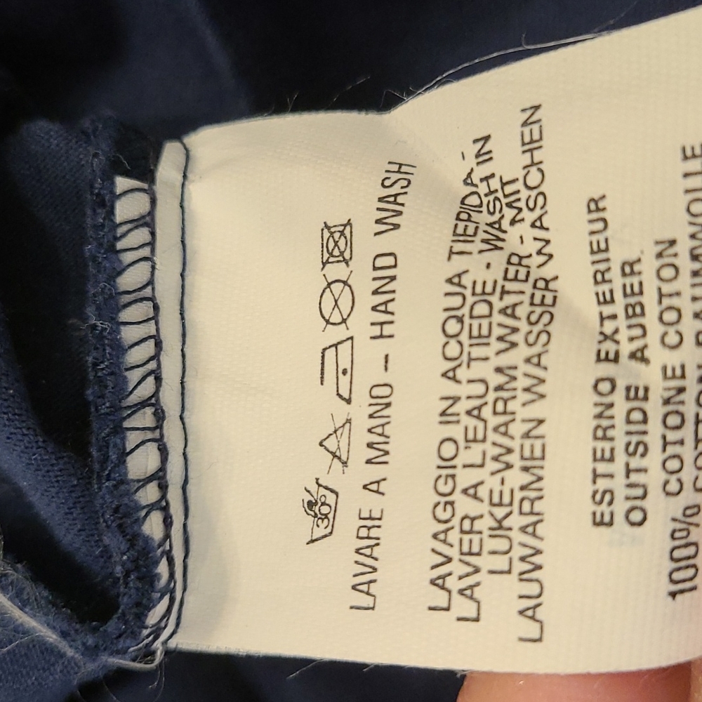 Gianfranco Ferre T-shirt Blue with white design XXL - Picture 7 of 9